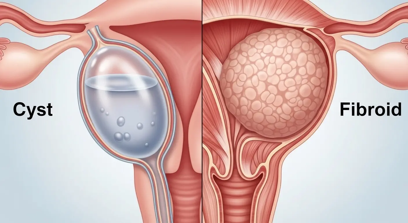 Difference Between Cyst and Fibroid