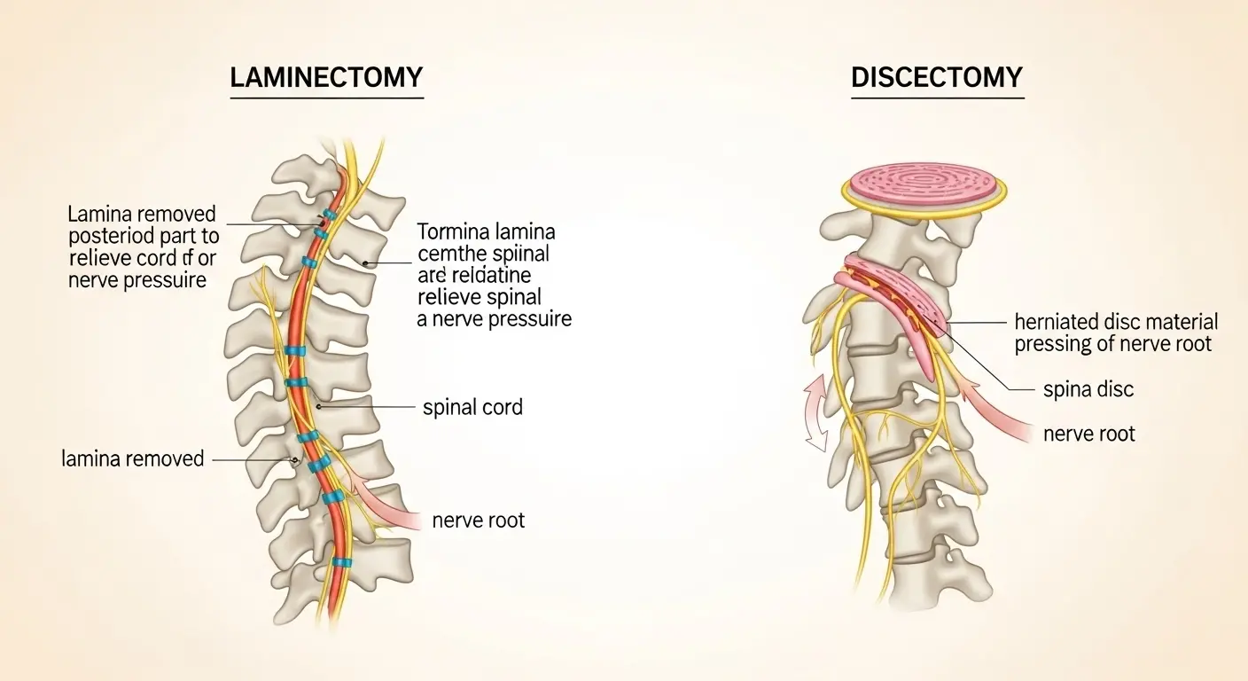Difference Between Laminectomy and Discectomy