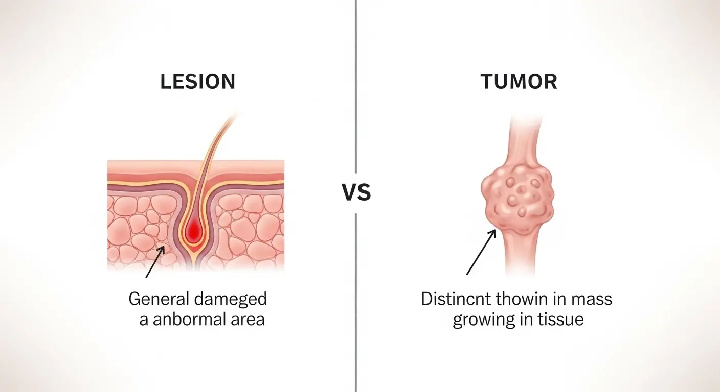 Difference Between Lesion and Tumor