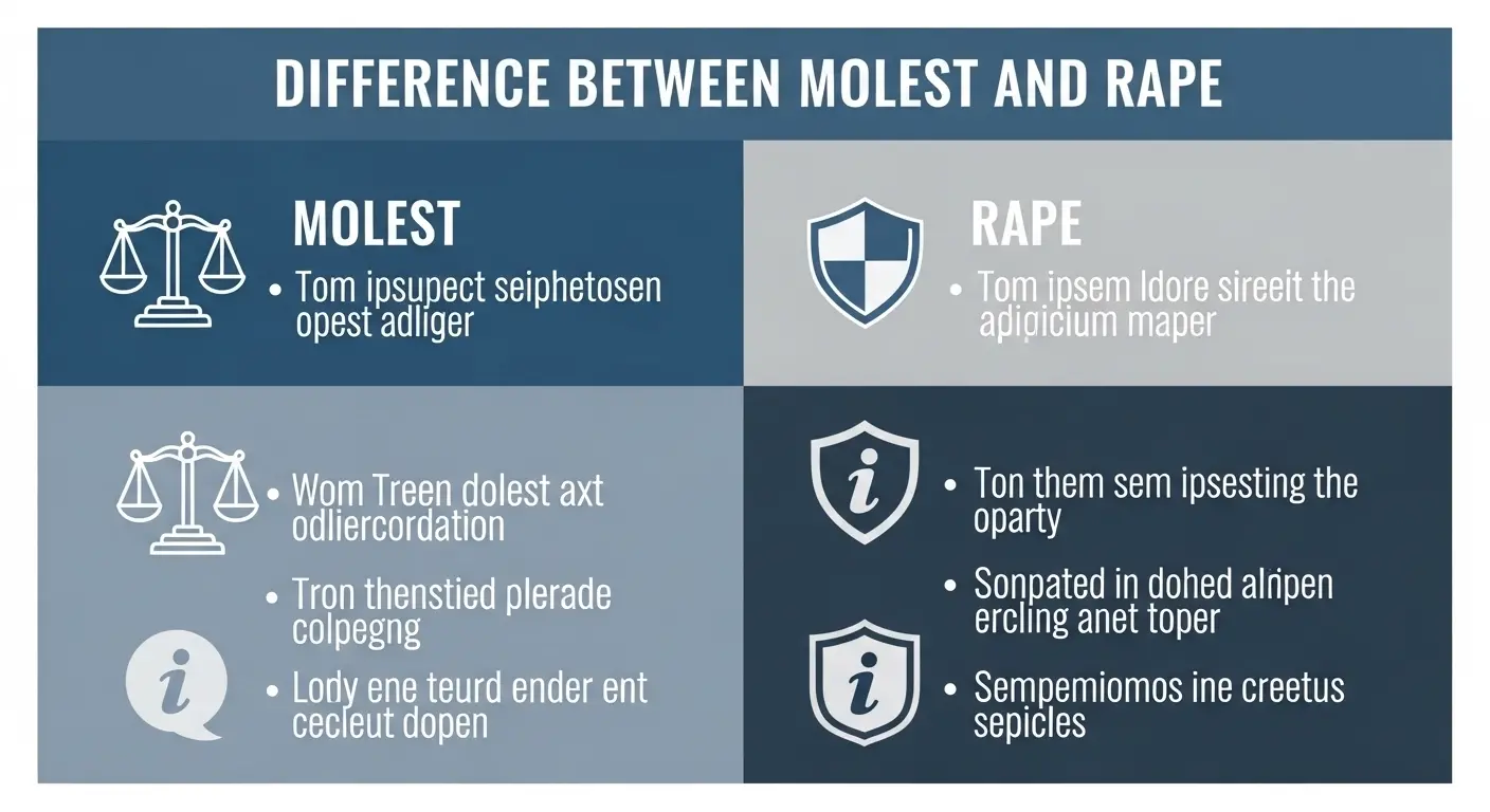 Difference Between Molest and Rape