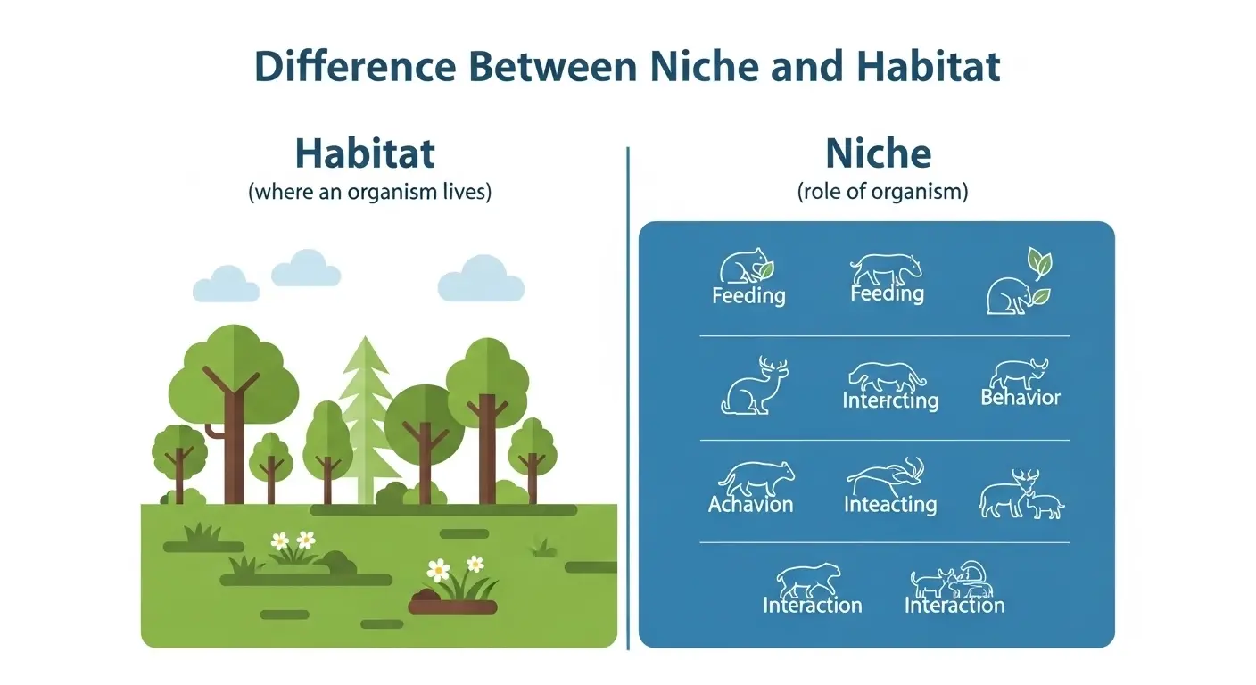 Difference Between Niche and Habitat