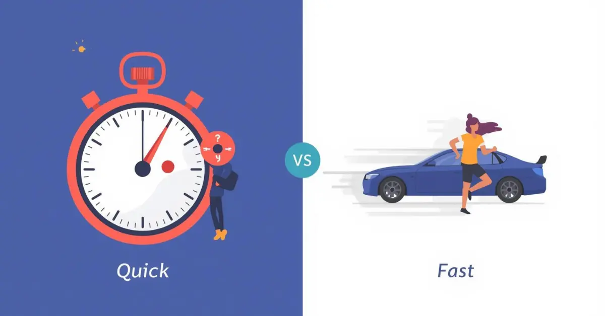 Difference Between Quick and Fast