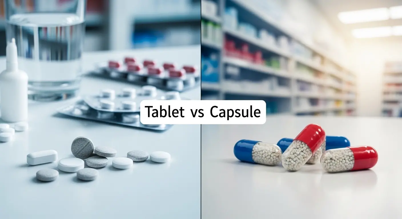 Difference Between Tablet and Capsule