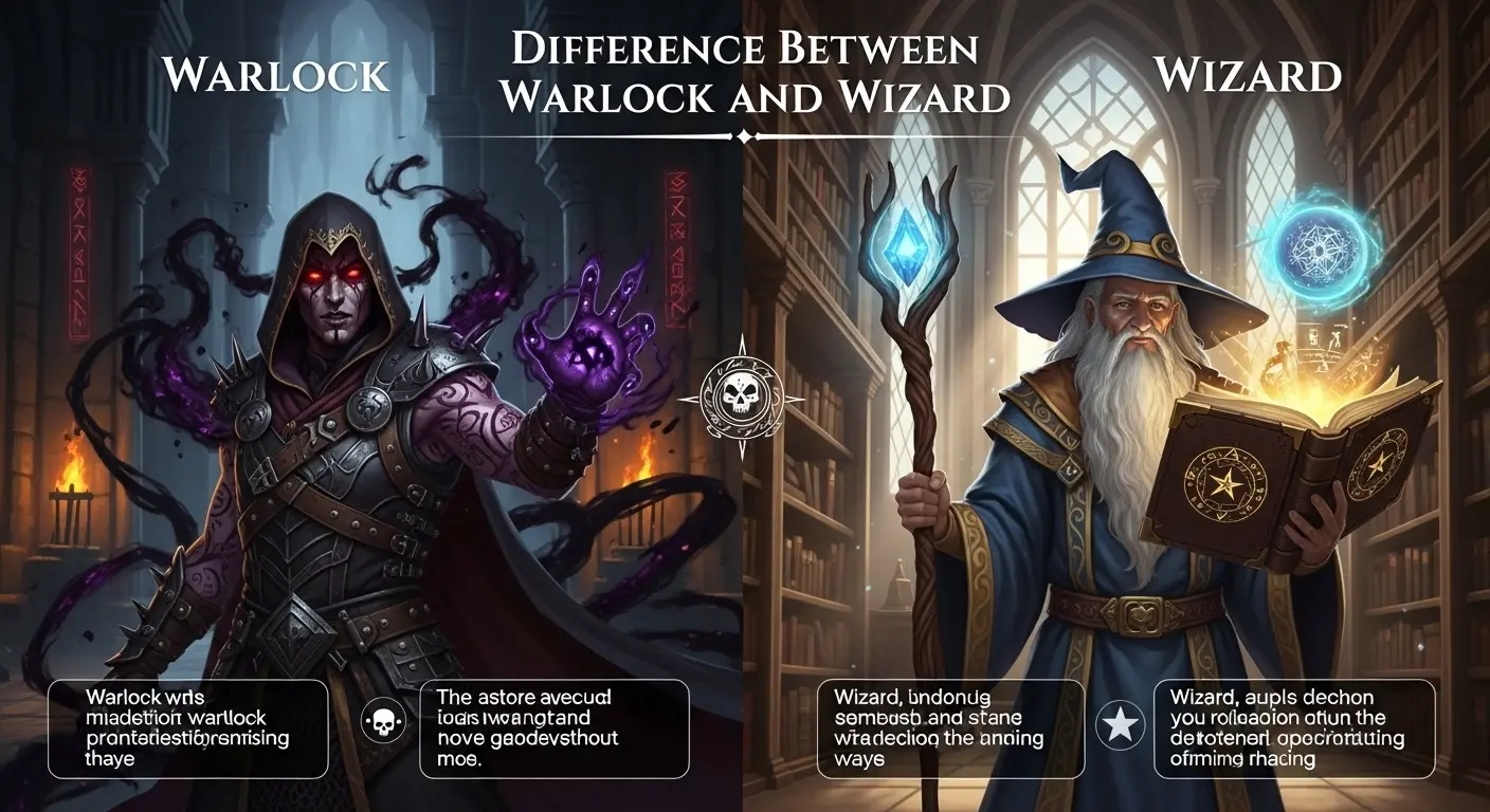 Difference Between Warlock and Wizard