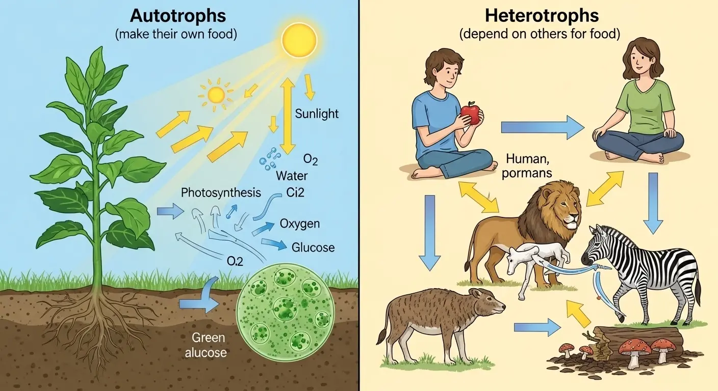 Difference Between Autotrophs and Heterotrophs
