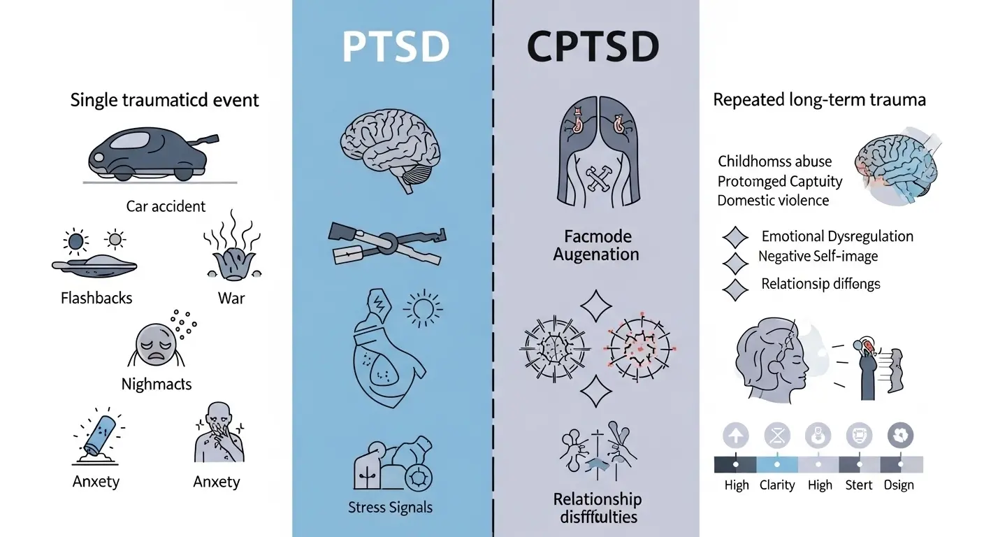 Difference Between CPTSD and PTSD
