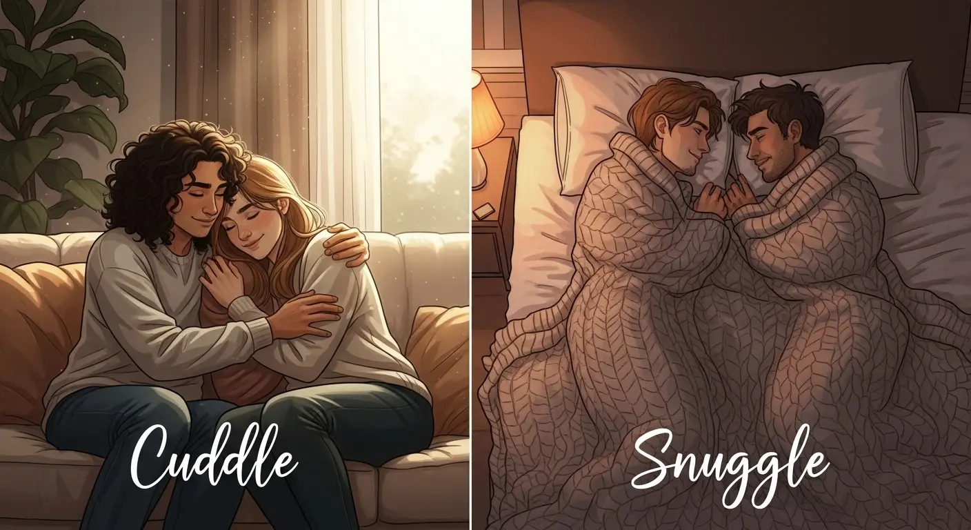 Difference Between Cuddle and Snuggle