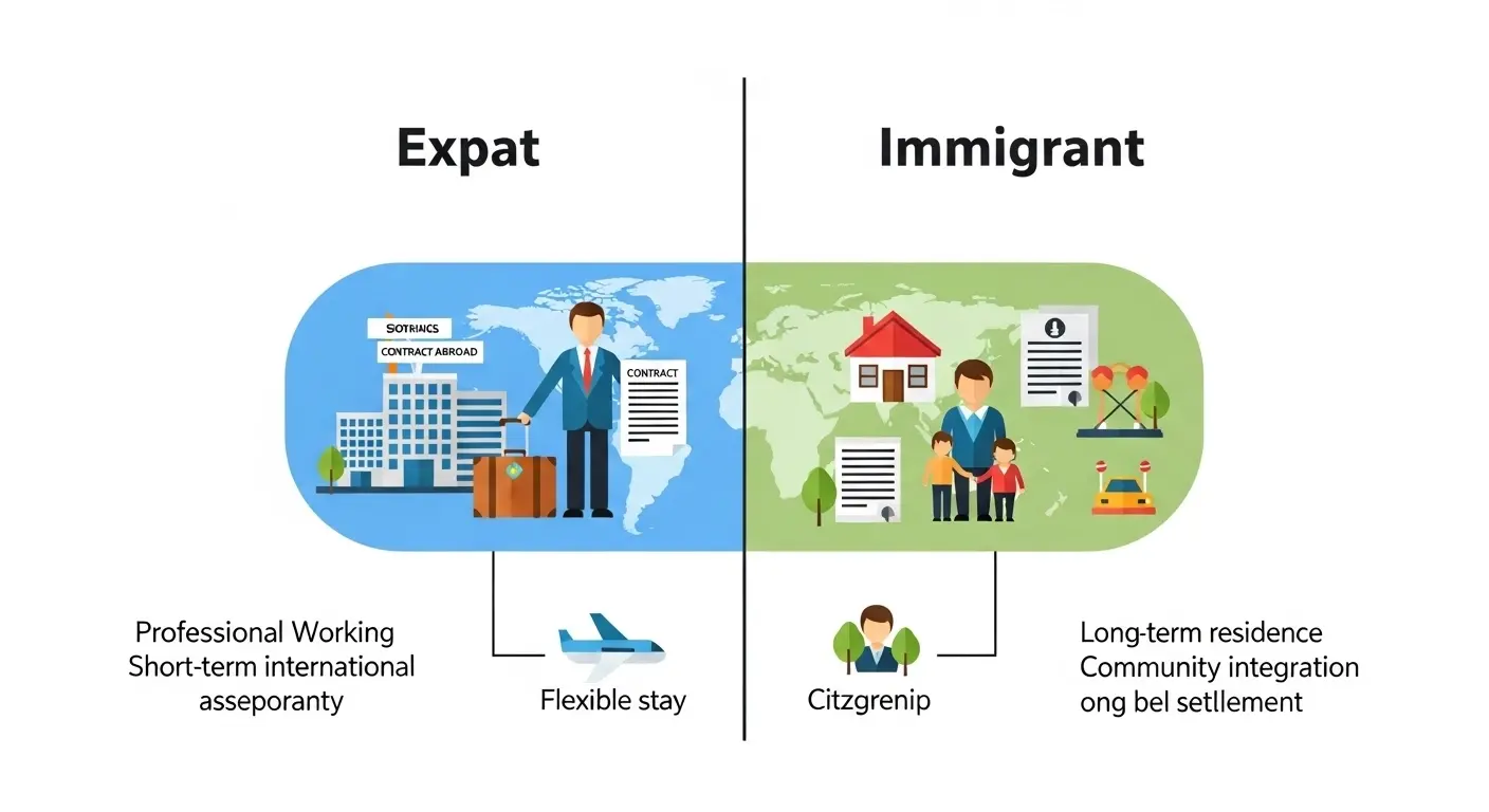 Difference Between Expat and Immigrant