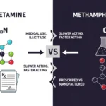 Difference Between Methamphetamine and Amphetamine
