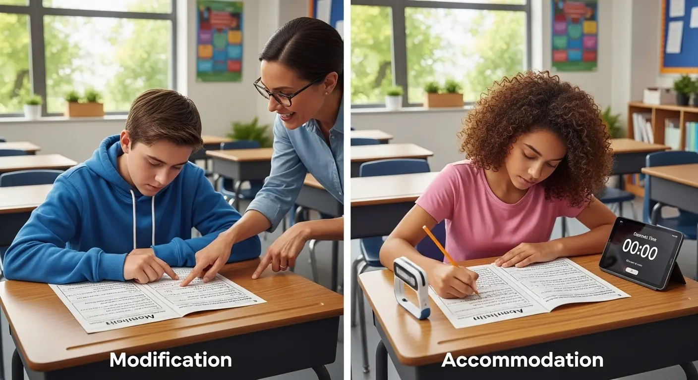 Difference Between Modification and Accommodation