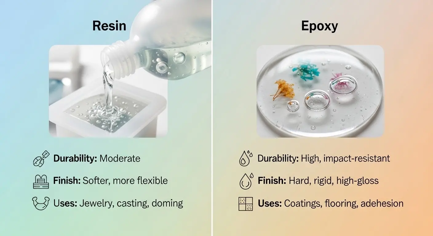 Difference Between Resin and Epoxy