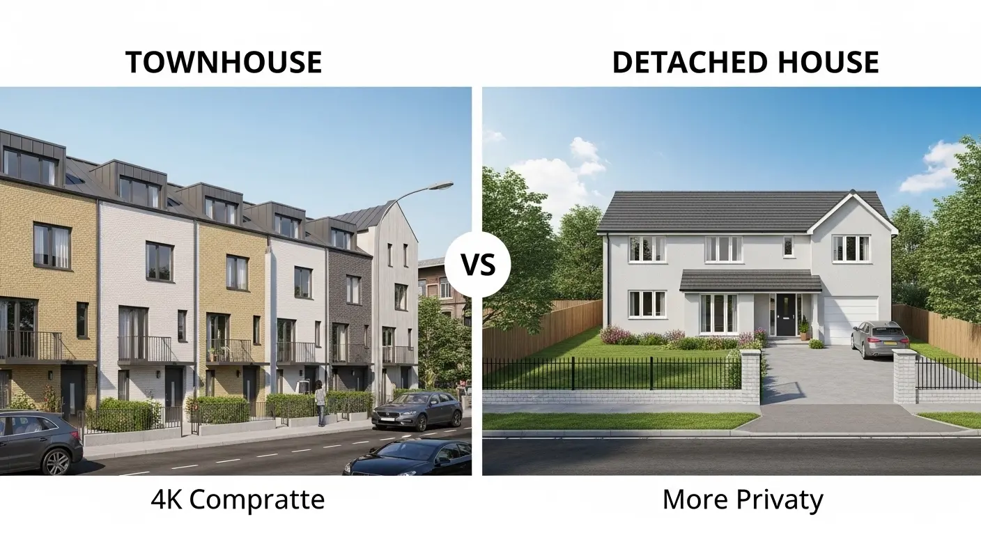 Difference Between Townhouse and House