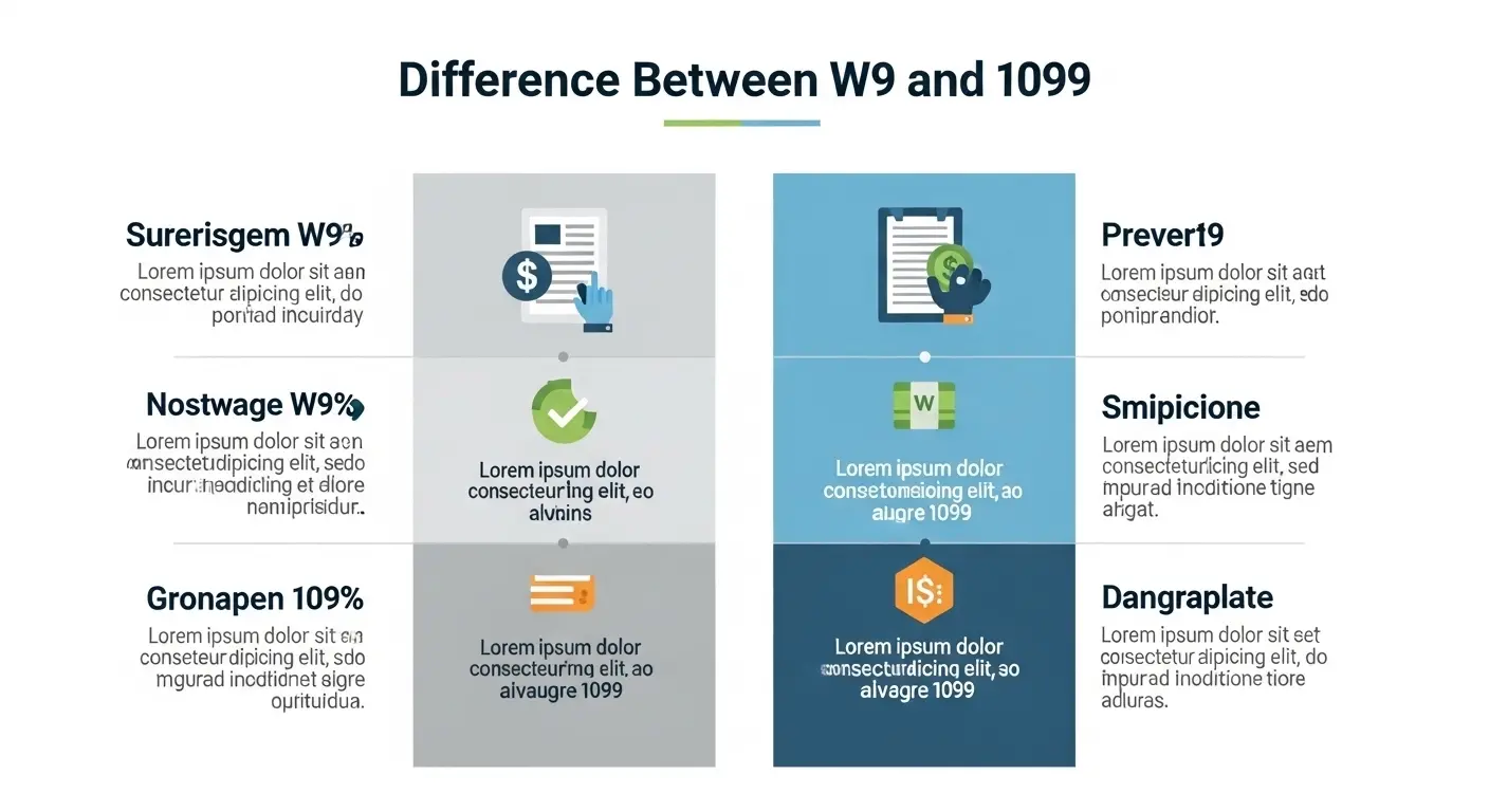 Difference Between W9 and 1099