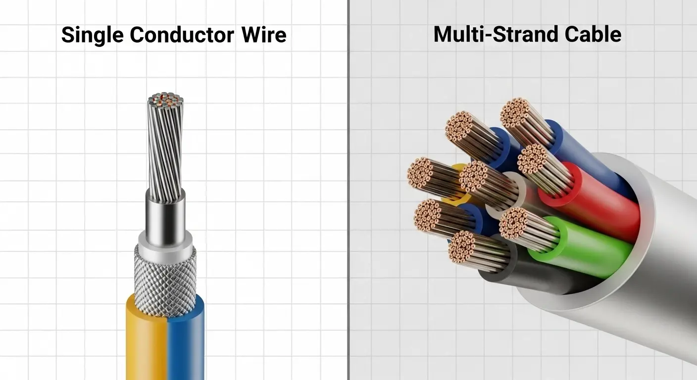 Difference Between Wire and Cable
