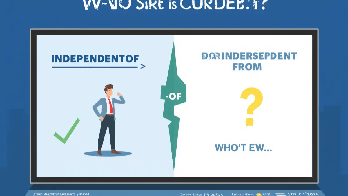 Independent Of or Independent From