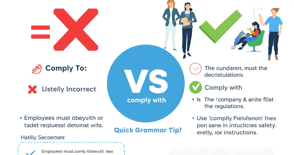 Comply With or Comply To