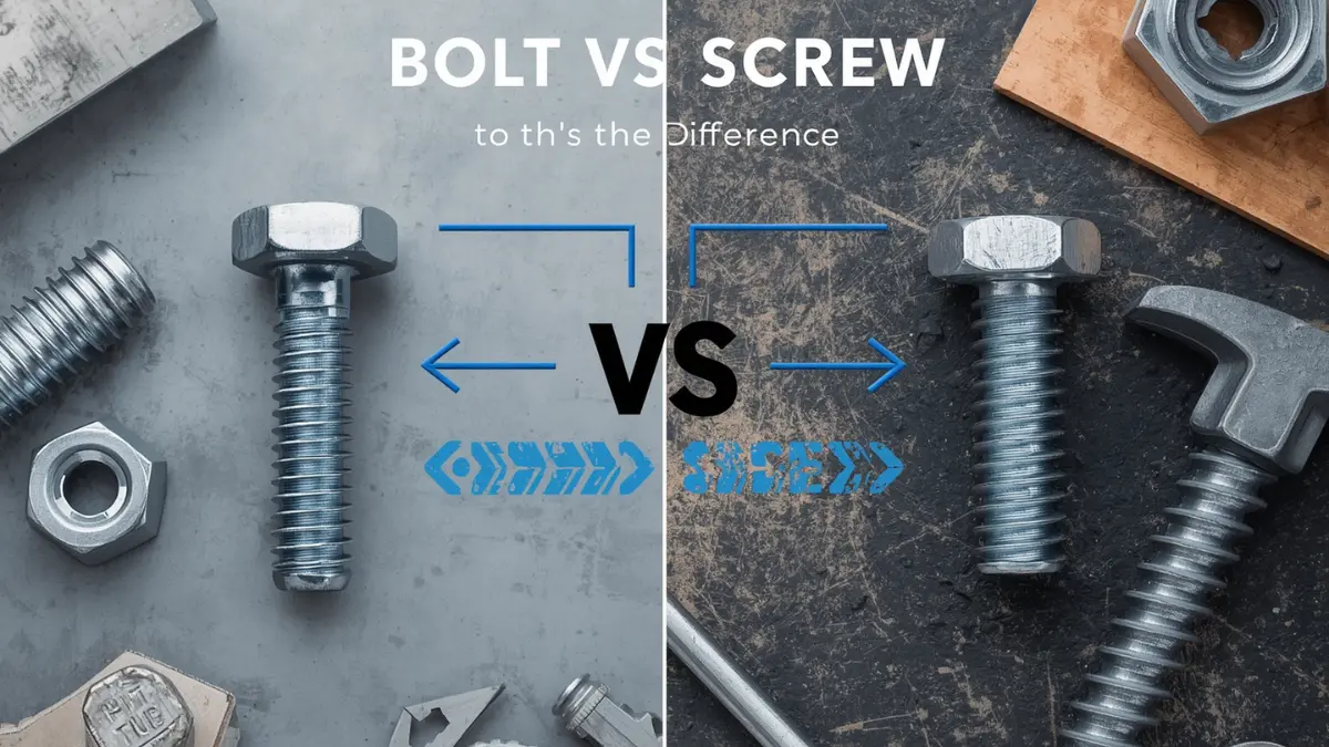 Difference Between Bolt and Screw