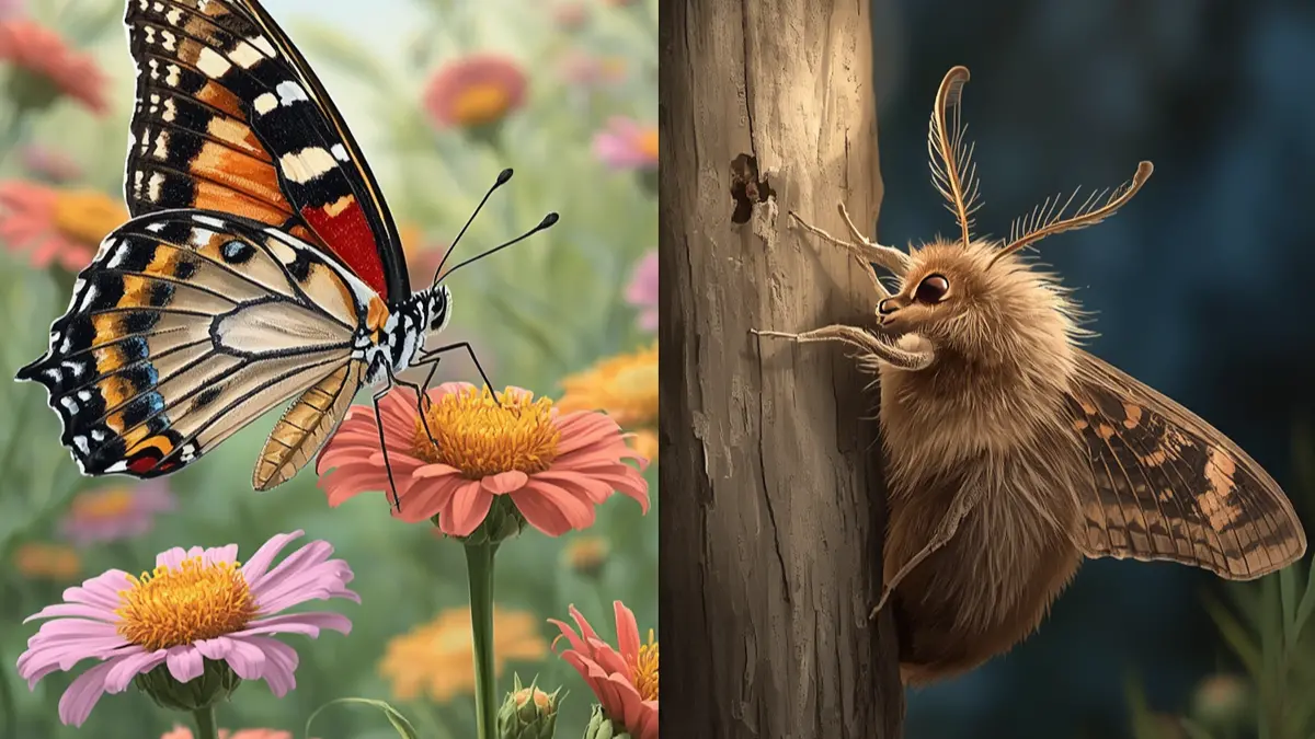 Difference Between Butterfly and Moth
