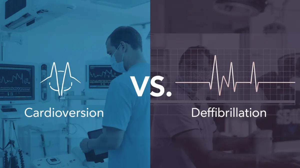 Difference Between Cardioversion and Defibrillation