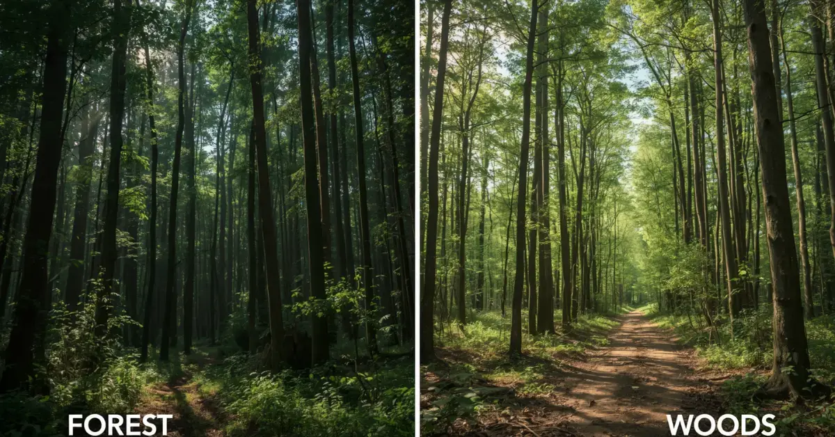 Difference Between Forest and Woods