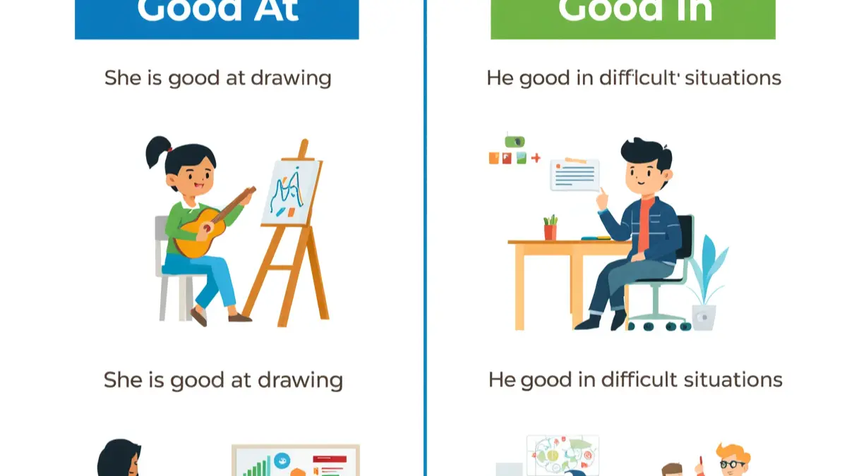 good at or good in