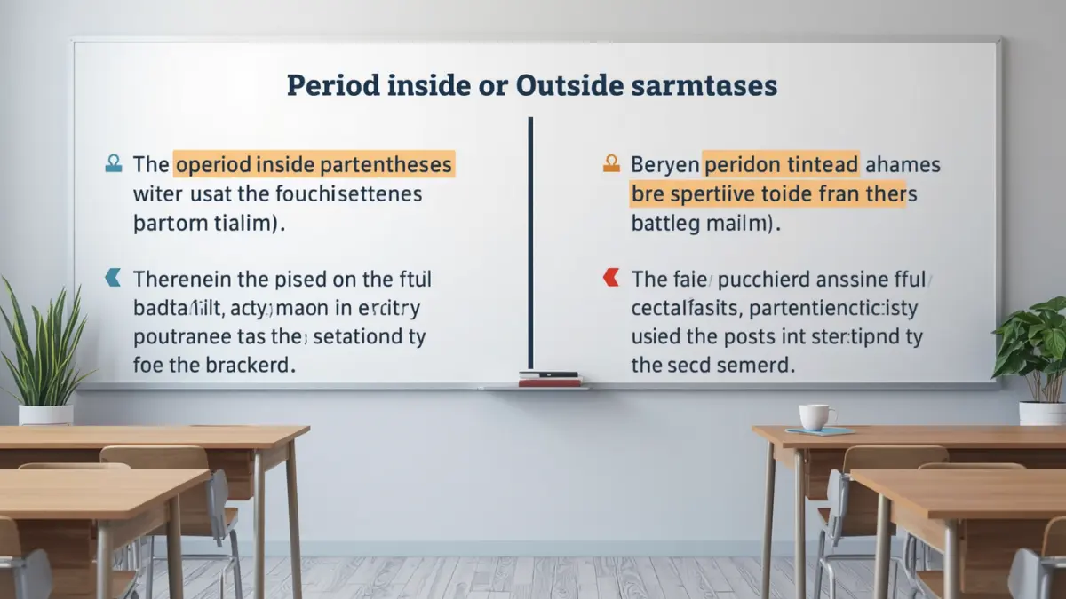 Period Inside or Outside Parentheses