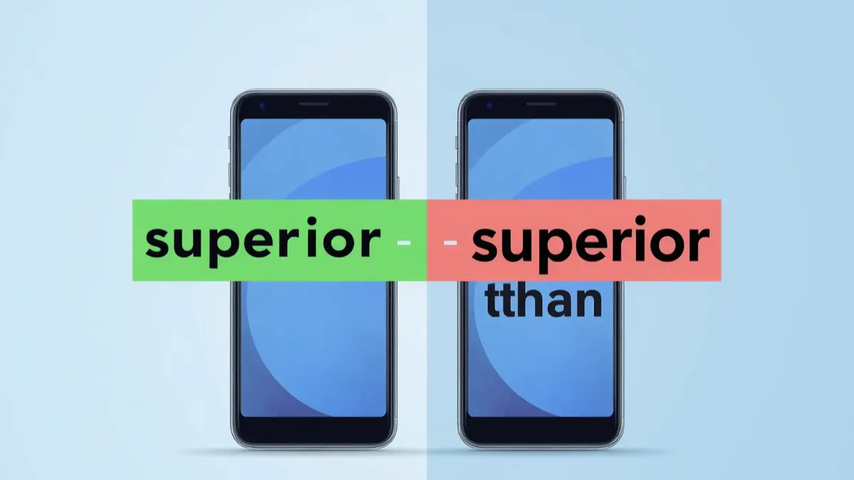 Superior to or Superior Than
