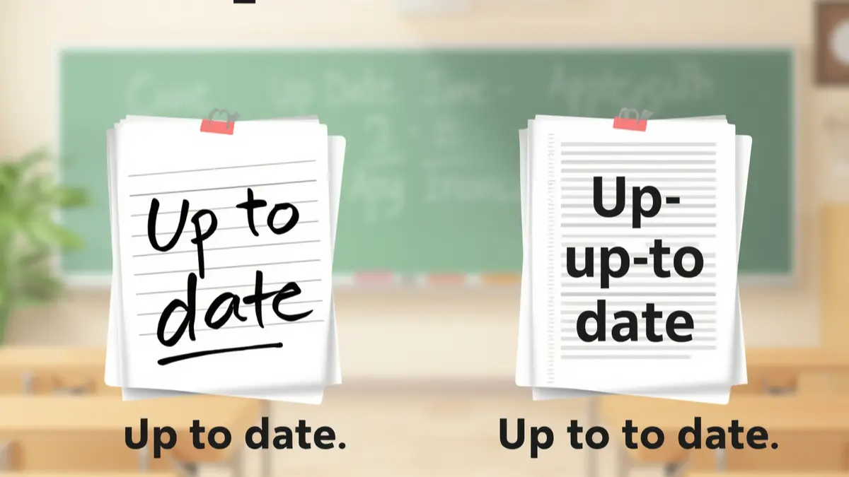 Up to date or Up-to-Date