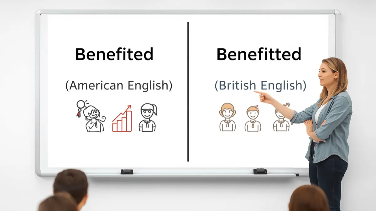 Benefited or Benefitted