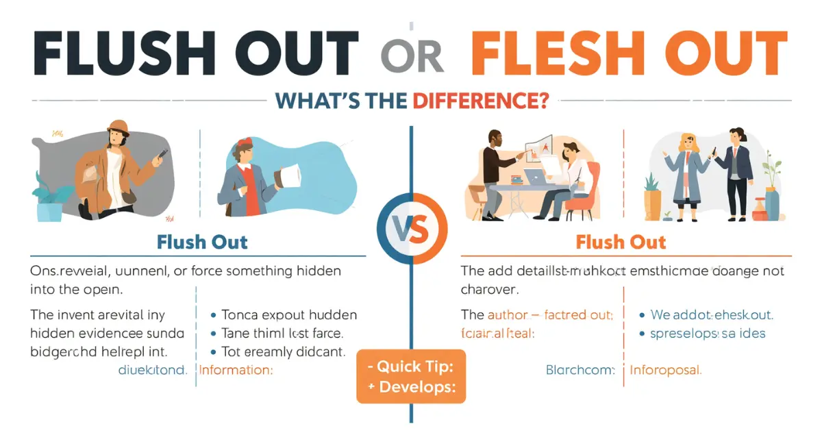 Flush Out or Flesh Out