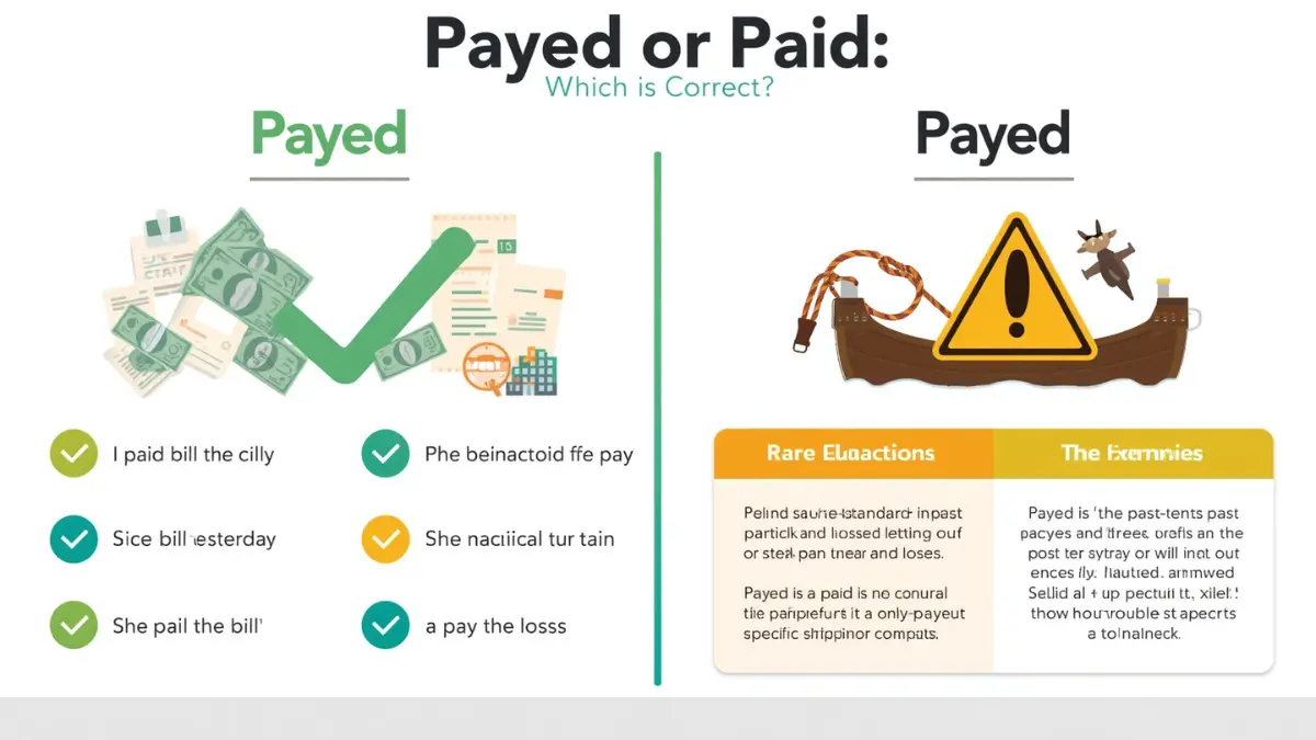 Payed or Paid